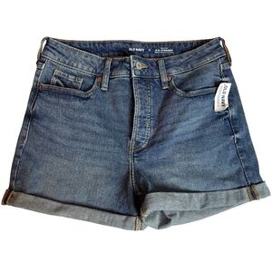 Old Navy High Rise OG Straight Jean Denim Shorts Size 6 NEW NWT